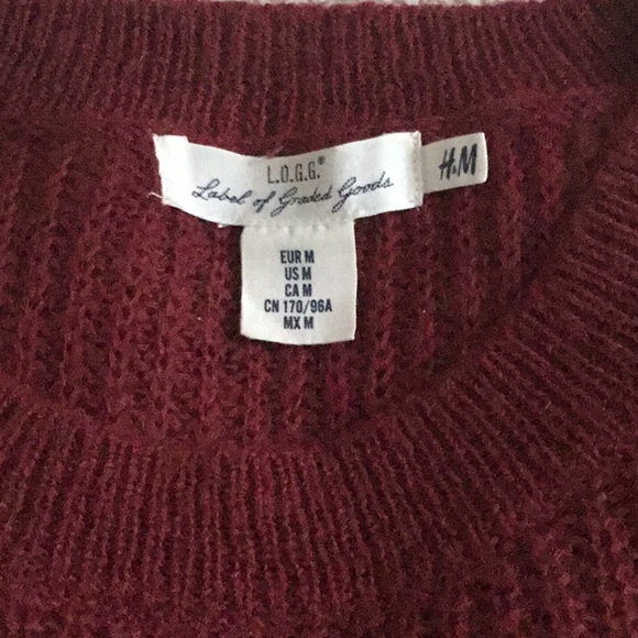Oversized crewneck in red wine colour size M - Picture 2 of 4